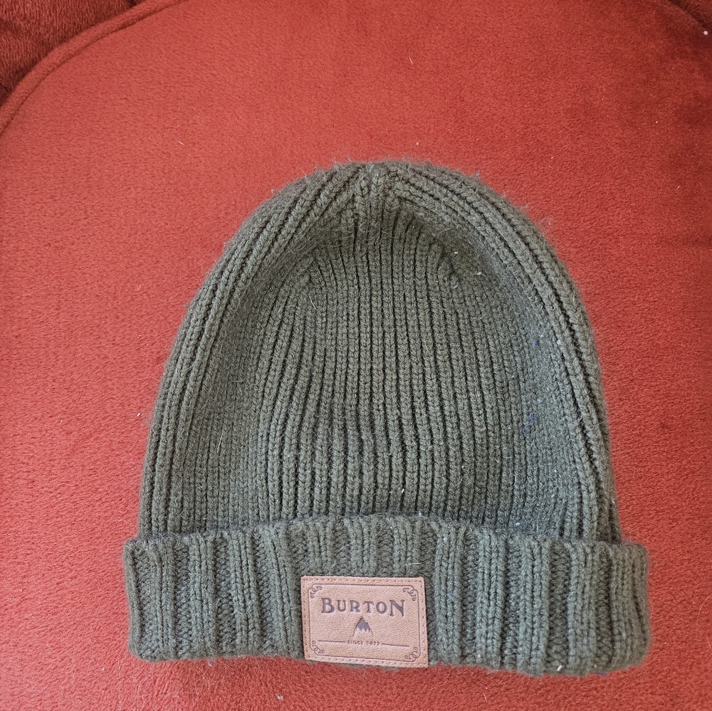 Burton Olive Knit Beanie